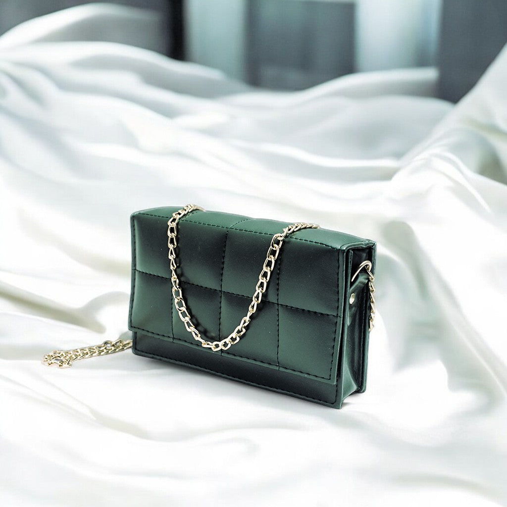 LuxeCross Bottle Green Crossbody Bag