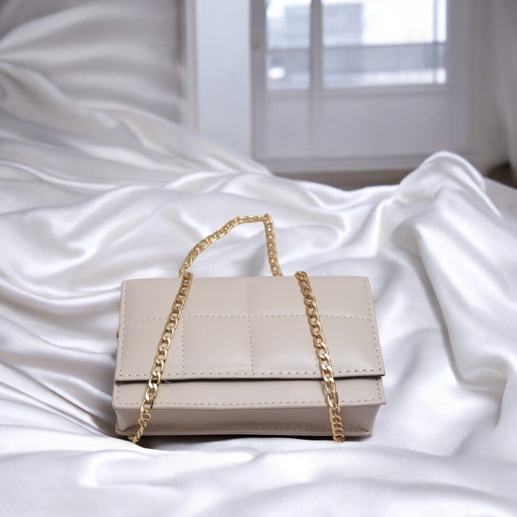 LuxeCross White Crossbody Bag