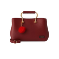 Satchel Maroon Leather Hand Bag