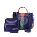 Royal Blue 4 Pieces Hand Bag