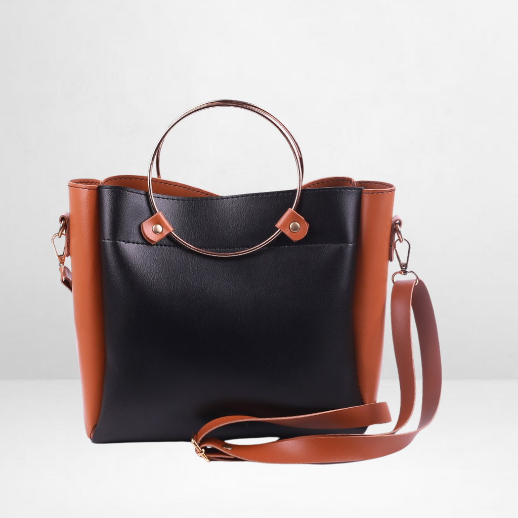 Gloria Brown & Black Handbag