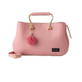 Satchel Pink Leather Hand Bag