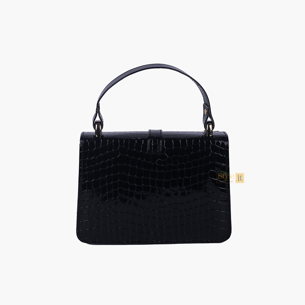 Puffer Black Crossbody Handbag