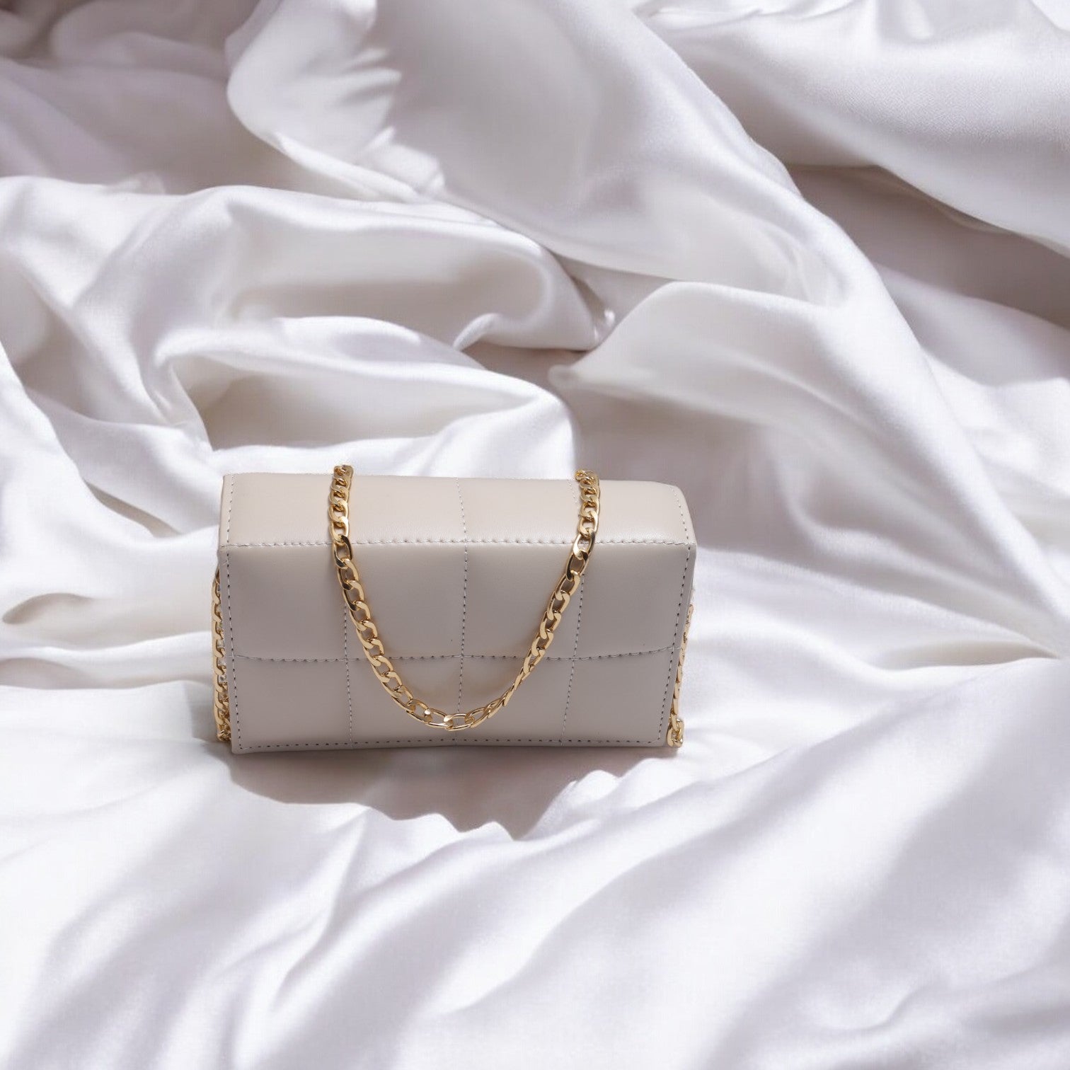 LuxeCross White Crossbody Bag