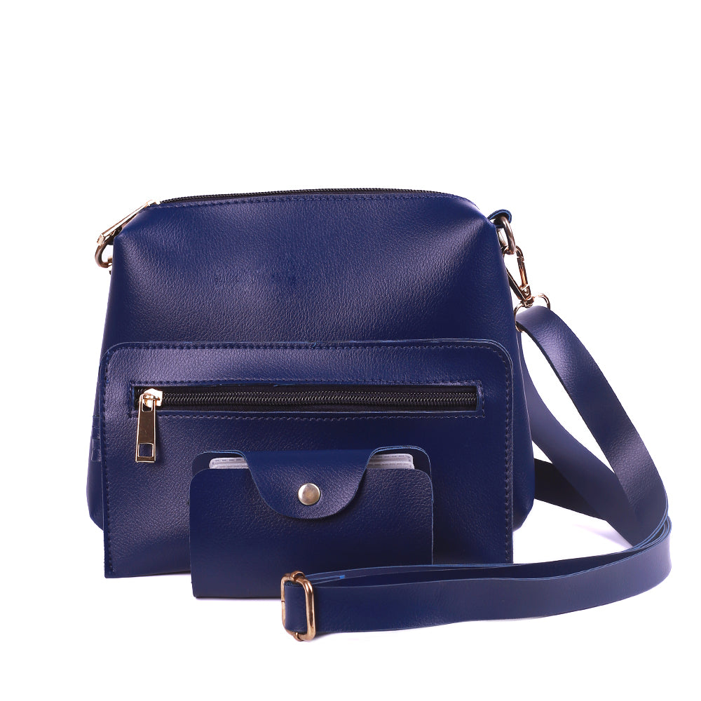 Royal Blue 4 Pieces Hand Bag