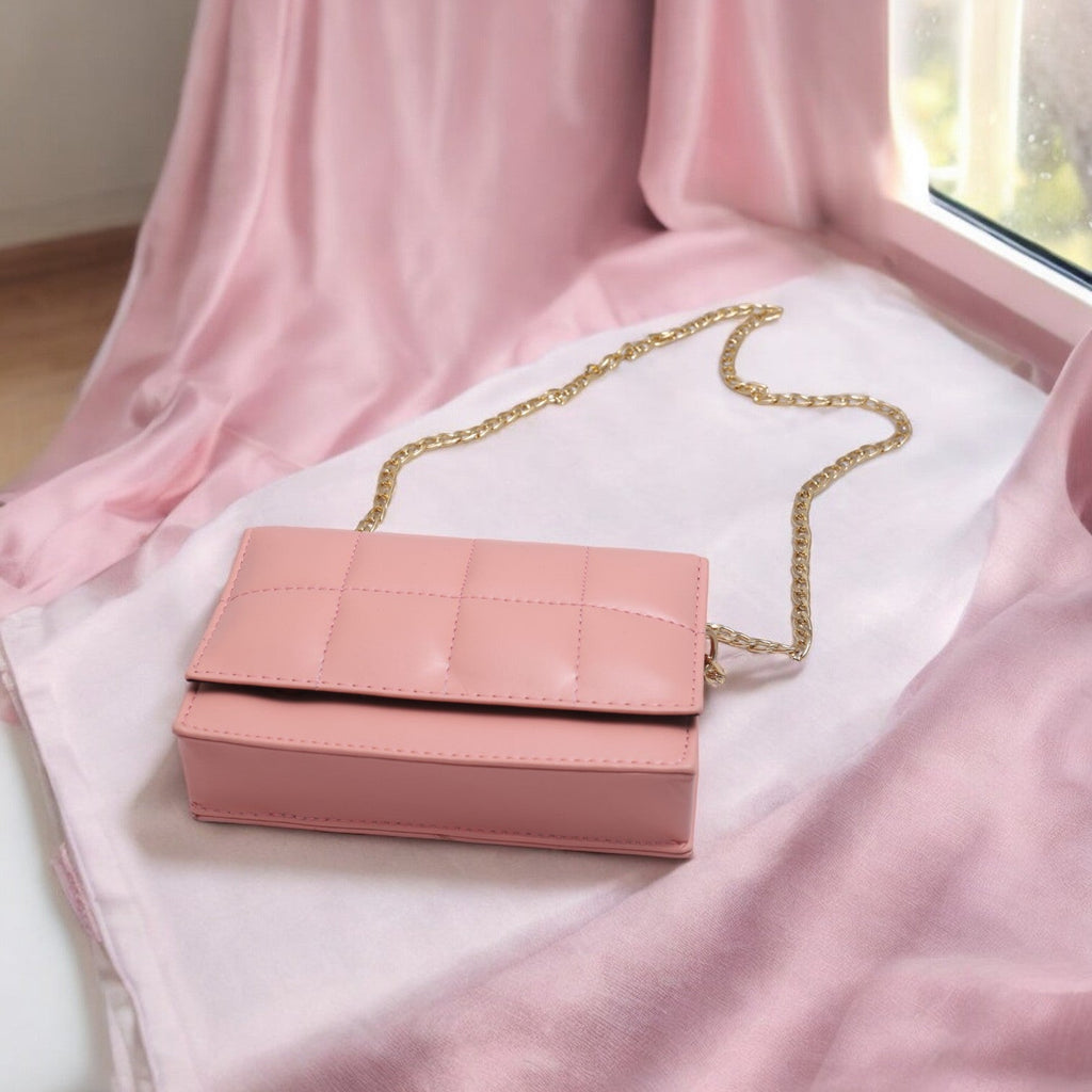 LuxeCross Pink Crossbody Bag