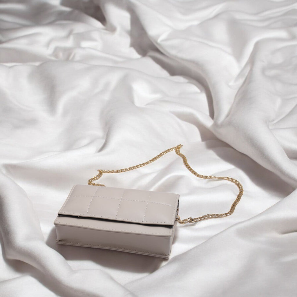 LuxeCross White Crossbody Bag